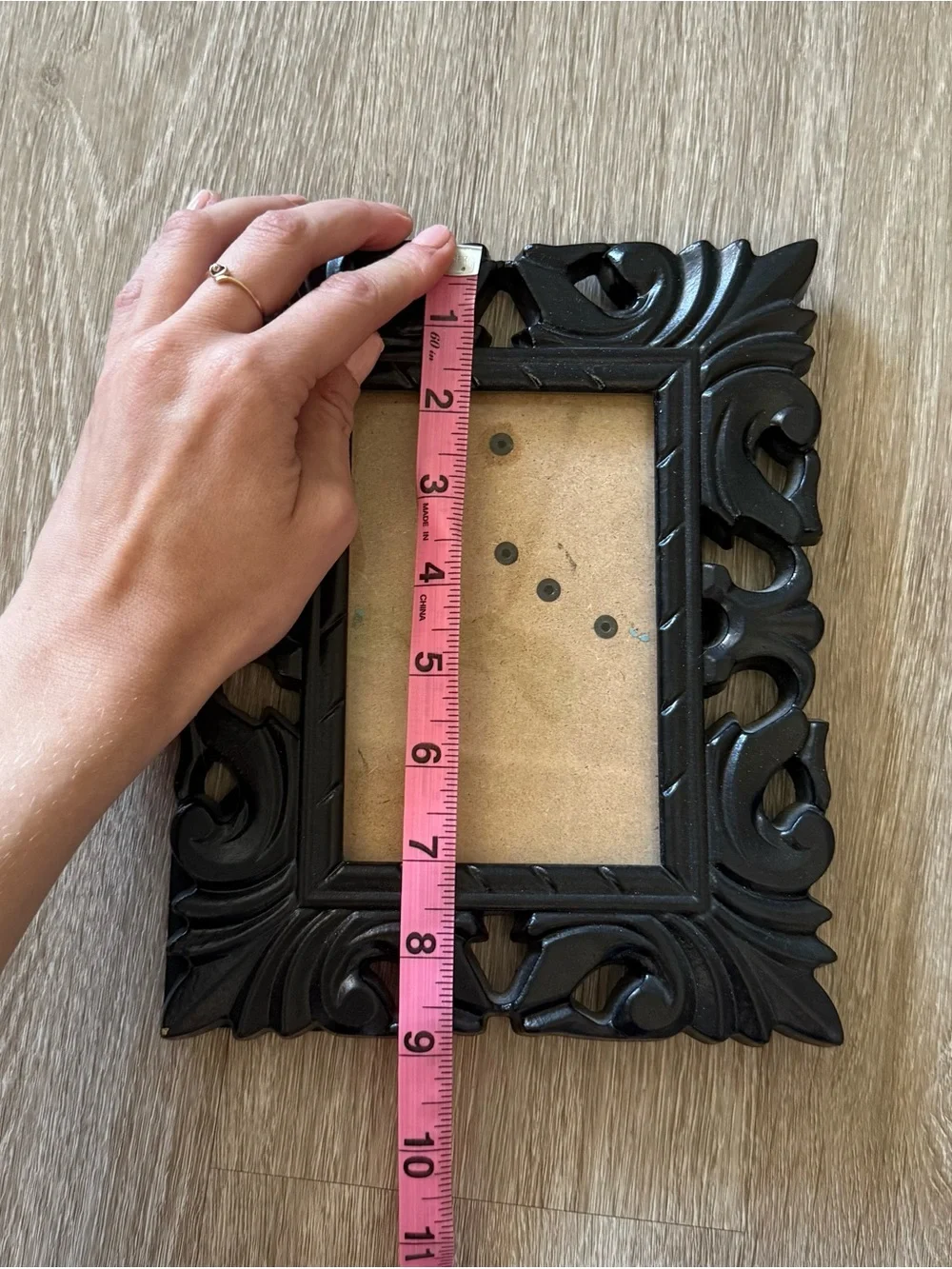 Ornate Black Decorative Picture Frame - Classic Home Accent